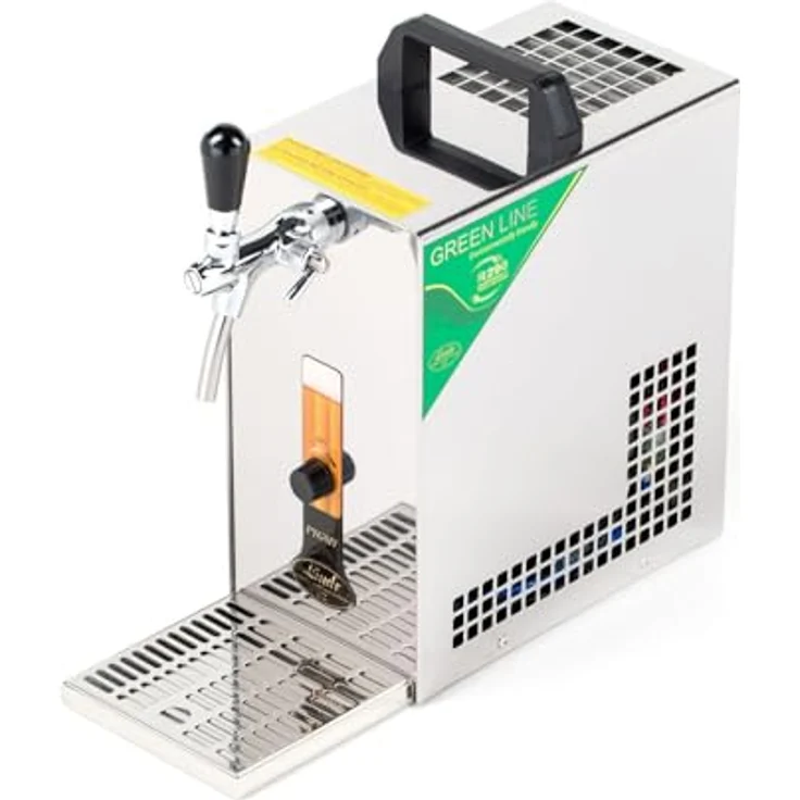 ich-zapfe PYGMY 25/K Bierzapfanlage mit Membranpumpe, Edelstahl, 35 l/h, Trockenkühlgerät, 1-leitig – Bild 4