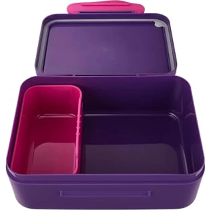 ergobag Lunchbox Brotdose, Tritan, 1-tlg. mit Trennfach für Obst und Gemüse, BPA-frei, spülmaschinenfest – Bild 3