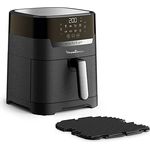 Moulinex Easy Fry & Grill Digital 2-in-1 Luft-Fritteuse + Grill, Kapazität 4,2 l, bis zu 6 Personen, 8 automatische Programme, einstellbare Temperatur, Timer EZ505810, Schwarz