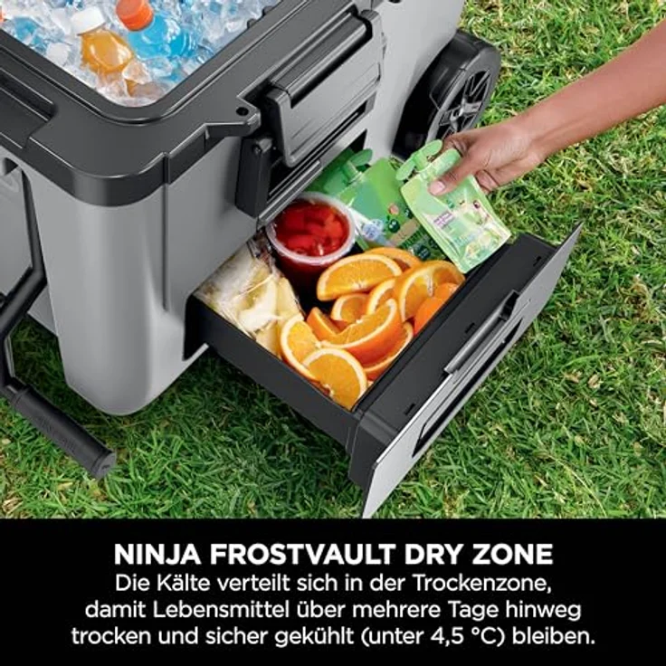 Ninja FrostVault 42L Kühlbox mit Rädern und Trockenzone  Slate Grau FB245EUGY – Bild 4