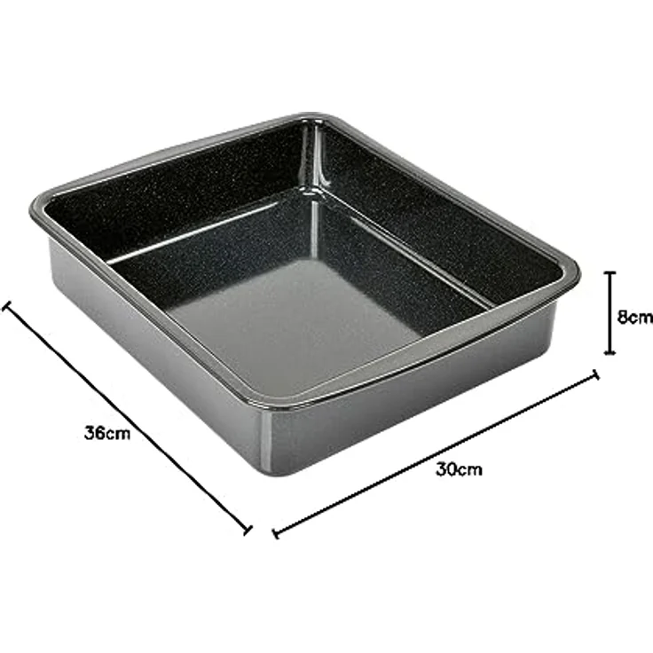 Kaiser Inspiration Ofen-- Auflaufform, XL, 36 x 30 x 8 cm, antihaftbeschichtet, schnittfest, spülmaschinengeeignet, extra hoher Rand, austgestellter Griffrand – Bild 5