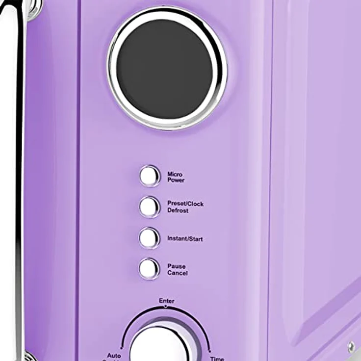 Emerio MW-112141.4 Retro Design, Mikrowelle, Standgerät, 20 Liter Garraum, 700 Watt, lila – Bild 2