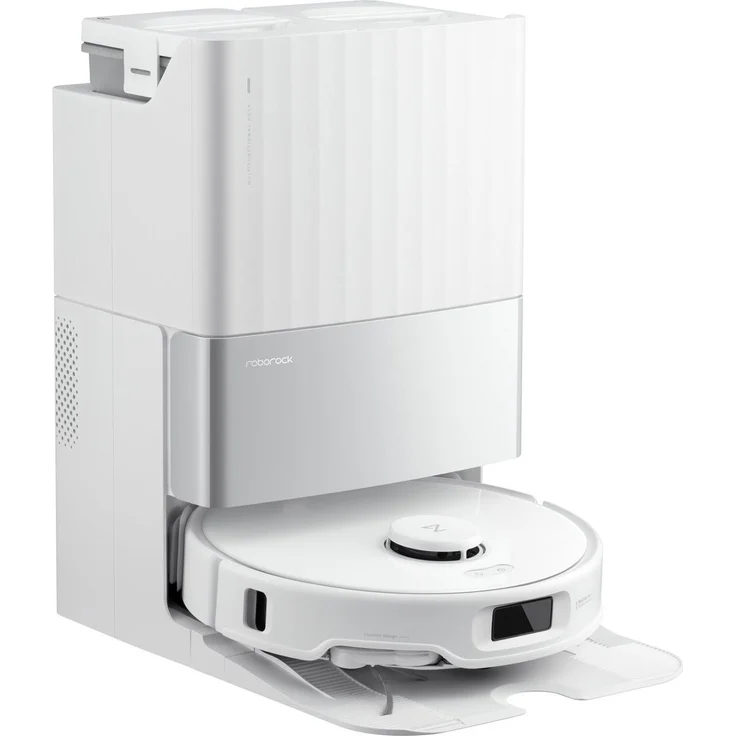 Roborock Qrevo Edge S5A, Staubsauger Roboter mit 18500 Pa Saugkraft, Heisswasser-Wischfunktion und selbstreinigender Basisstation