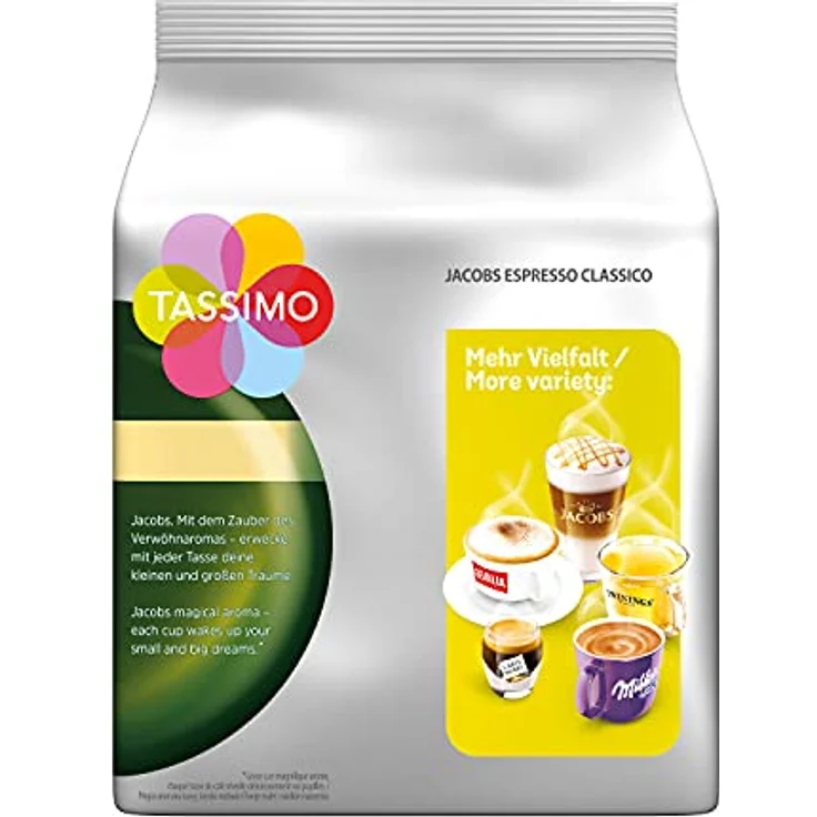 Tassimo Jacobs Espresso Classico, Kaffee, Kaffeekapsel, gemahlener Röstkaffee, 5 x 16 T-Discs – Bild 3