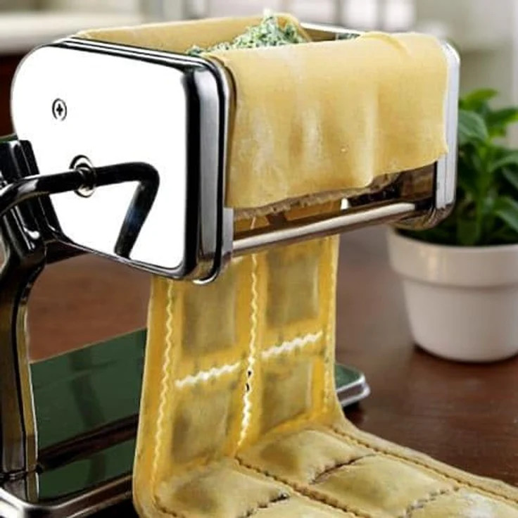 Imperia RavioliMaker 2, Edelstahl Ravioli-Maschinenaufsatz für gleichmäßige und perfekt geformte Ravioli – Bild 3