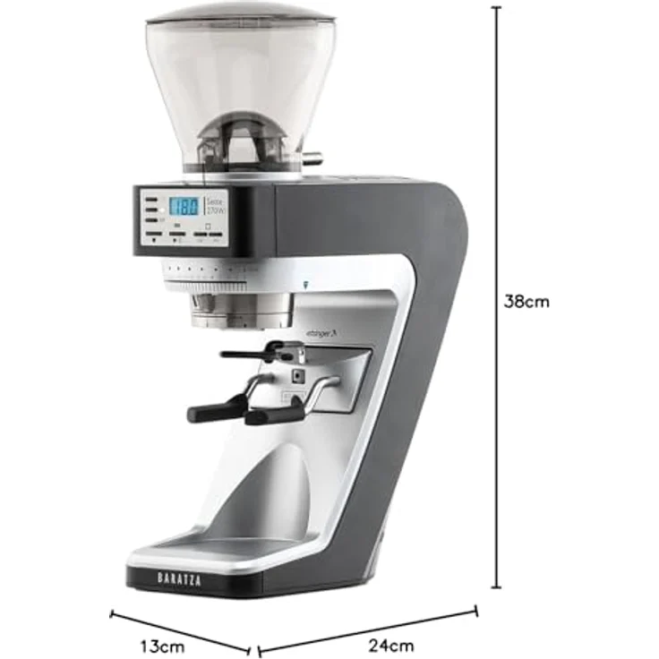 Baratza Sette 270 Wi elektrische Kaffeemühle, 400g Bohnenbehälter, Stahl-Kegelmahlwerk, 280 Watt, schwarz-silber – Bild 6