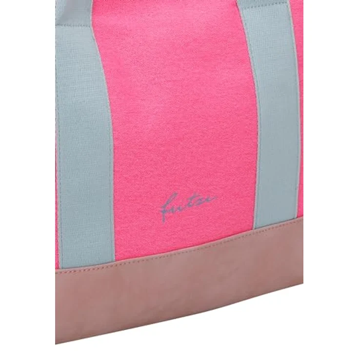 Fritzi aus Preußen Handtasche, große Canvas Handtasche 40 cm, pink, abnehmbarer Schulterriemen, crossbody tragbar – Bild 7