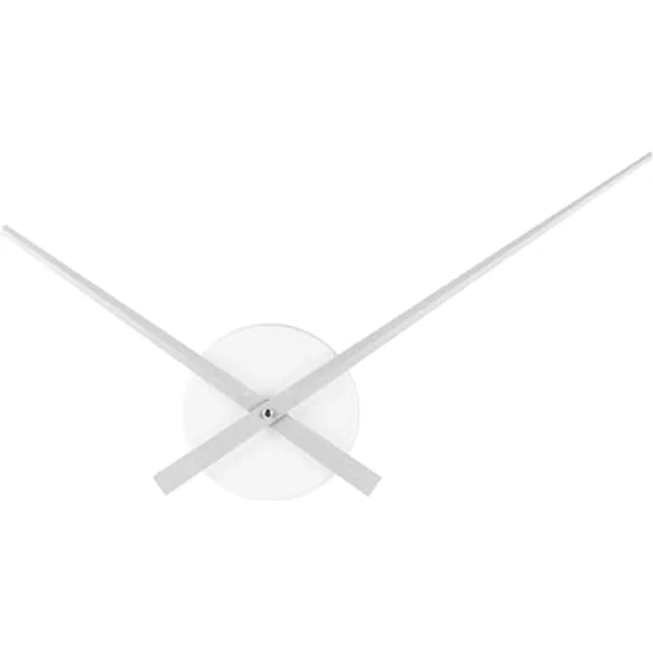 Karlsson KA4348SI Wanduhr Little Big Time Mini, silbern, Aluminium, 27 x 8 cm, benötigt 1 x AA Batterie