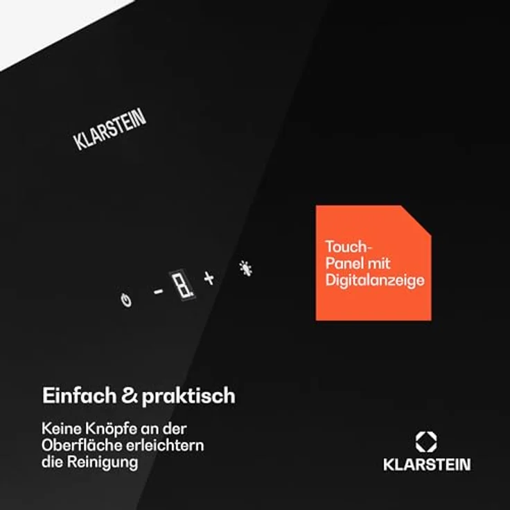 Klarstein Dunstabzugshaube 60cm, Abluft-Dunstabzugshaube mit Spülmaschinenfestem Filter aus Aluminium, Leise Abzugshaube Abluft, 305m³/h Luftstrom, Effiziente Wandhauben mit LEDs & Touch Controls – Bild 5