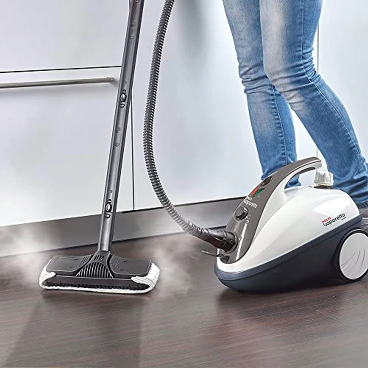 POLTI PTEU0267 Vaporetto Smart 30 S, maximal Druck 3 bar, Dampfausstoss bis zu 85 g-min, Anzeigesignal: Druck bereit, schwarz - weiss, tötet und beseitigt 99,99% der Viren, Keime und Bakterien – Bild 6