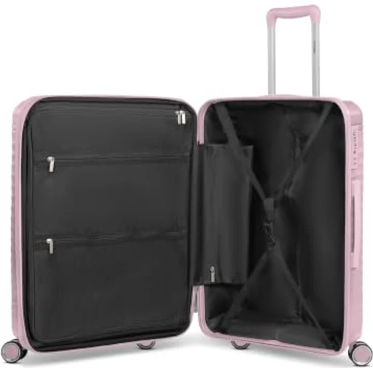 Picard Vienna 4 Rollen Kofferset, 3-teilig mit Dehnfalte, 100% Polypropylen, rosa, 50 cm x 29 cm x 74 cm – Bild 5