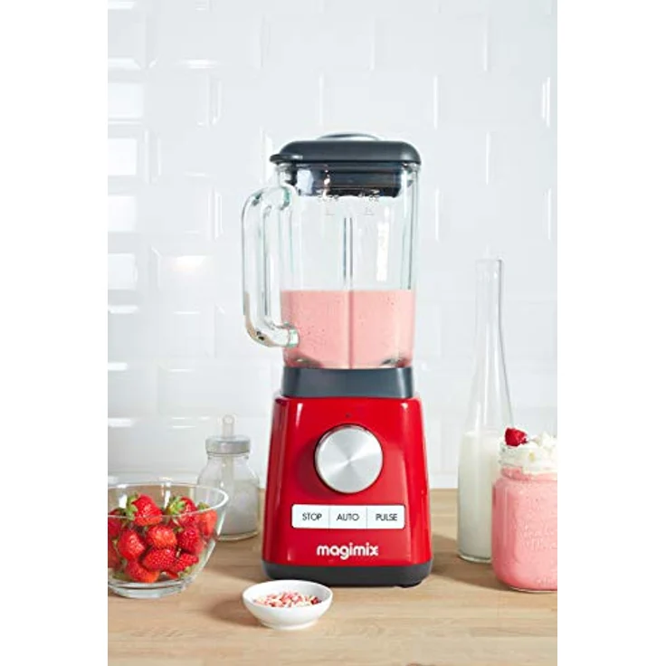 Magimix 11629SK Standmixer, 1300 W, 1,8 Liter, 5 Programme, rot – Bild 2