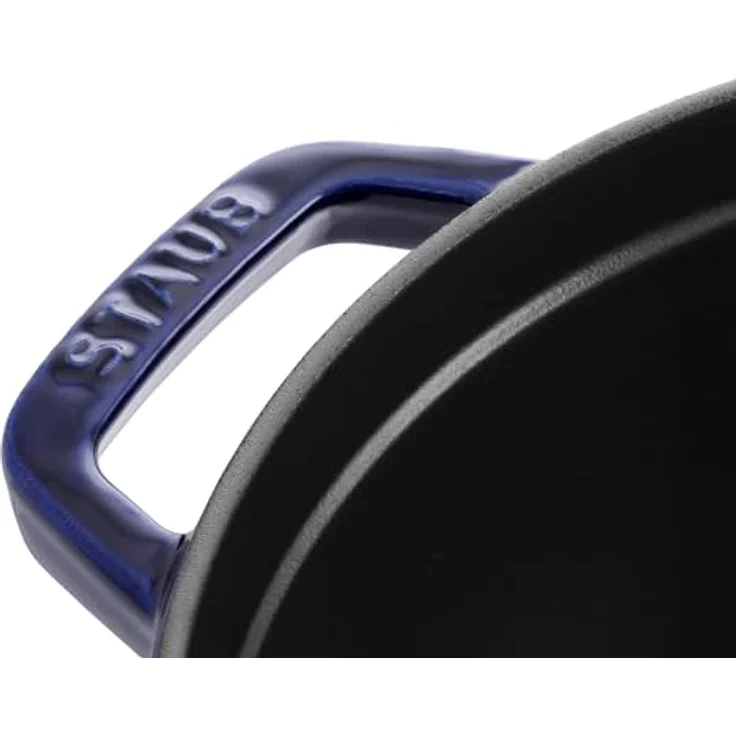 Staub 1102091 Cocotte, 20 cm rund, Bräter aus Gusseisen, dunkelblau – Bild 2
