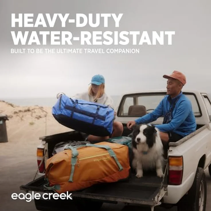 Eagle Creek MIGRATE WHEELED DUFFEL BAG 110L, Abriebfestes Poly-TPU-Gewebe in blau – Bild 2