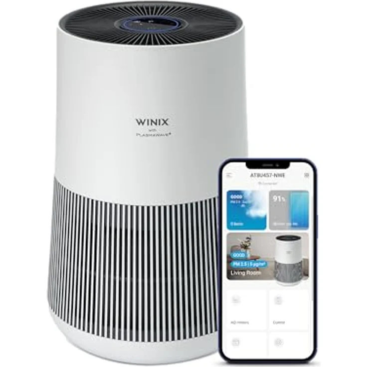 WINIX T500 WIFI Luftreiniger mit HEPA Filter, CADR 250m³/h, geeignet für 50㎡, ideal gegen Allergien, Staub, Pollen und Tierhaare, App- und Alexa-Steuerung – Bild 1