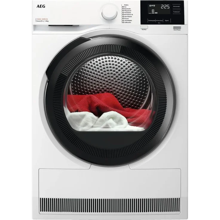 AEG TR7T60685 Wärmepumpen-Trockner, 8 kg mit SensiDry® Technologie und ProSense® Mengenautomatik, wechselbarer Türanschlag