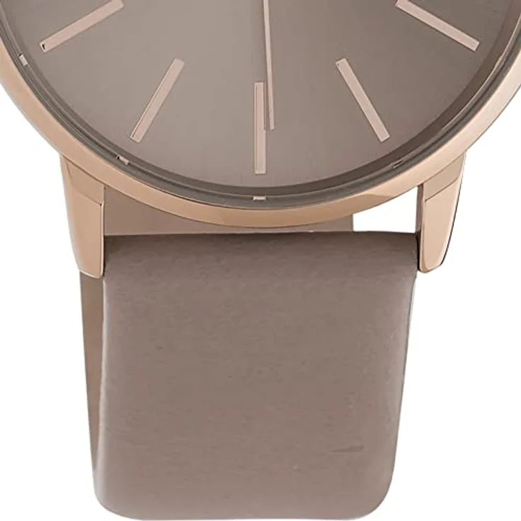 Oozoo Timepieces Damen Uhr C10721 - Analoge Armbanduhr mit 18mm Lederarmband, hochwertig und elegant in rund, schwarz – Bild 3