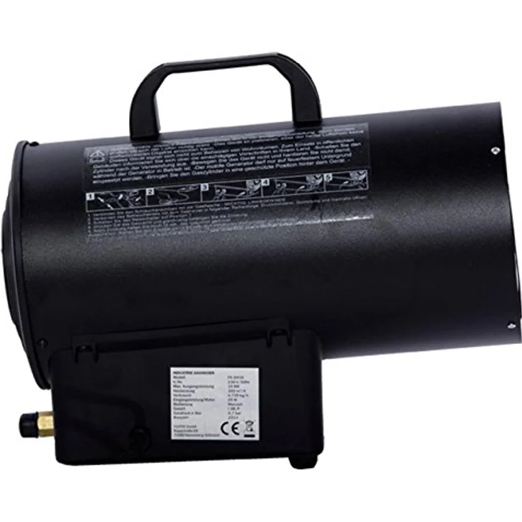 FUXTEC Gasheizer GH10, 10 kW Heizleistung, Pulverbeschichtetes Gehäuse in schwarz matt – Bild 4