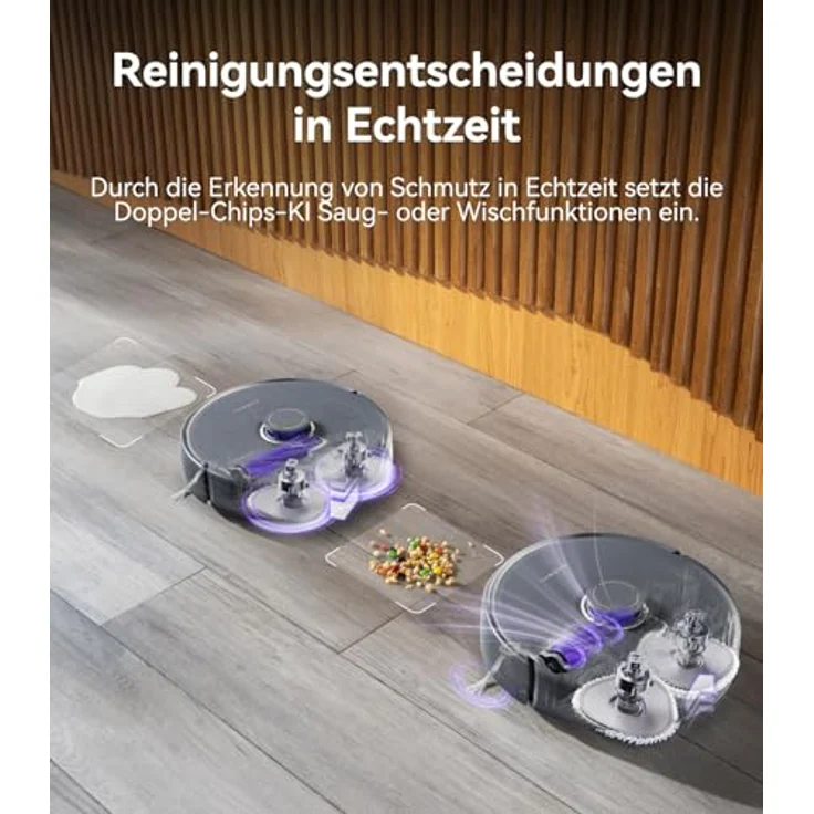 NARWAL Freo Z Ultra Saugroboter, Doppel-KI-Chips, Doppel-KI-Ausweichen, 12.000 Pa Saugkraft, Zero Tangling Bürste 2.0, Intelligente APP-Steuerung – Bild 3