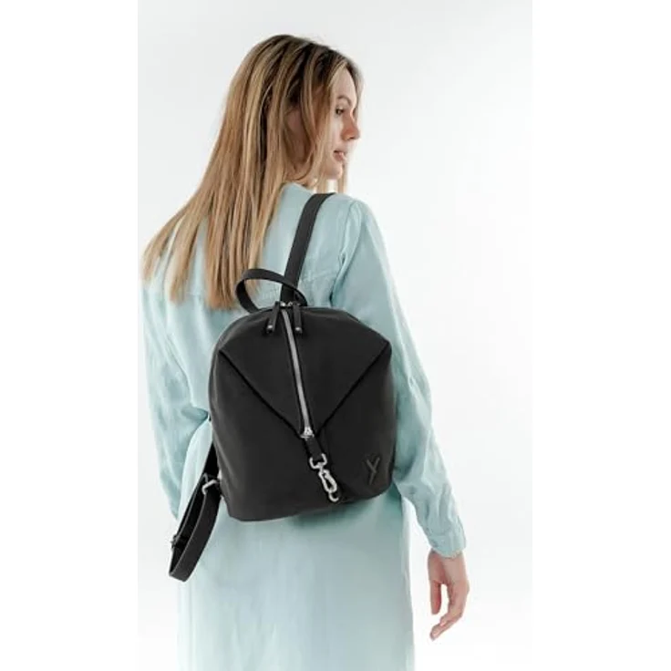 Suri Frey Romy Basic City Rucksack, 32 cm, grau, 100% Polyurethan, 28 cm x 15 cm x 32 cm – Bild 3