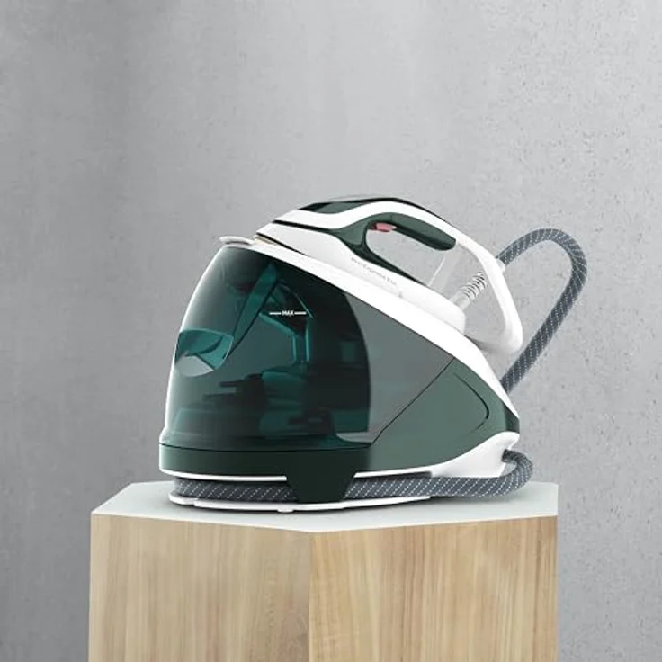 Tefal Pro Express Eco Dampfbügelstation, 2200 Watt, 560 g/Min. Dampfstoß, 140 g/Min. kontinuierliche Dampfabgabe, Eco-Design, Kalk-Kollektor-System, Waldgrün – Bild 3