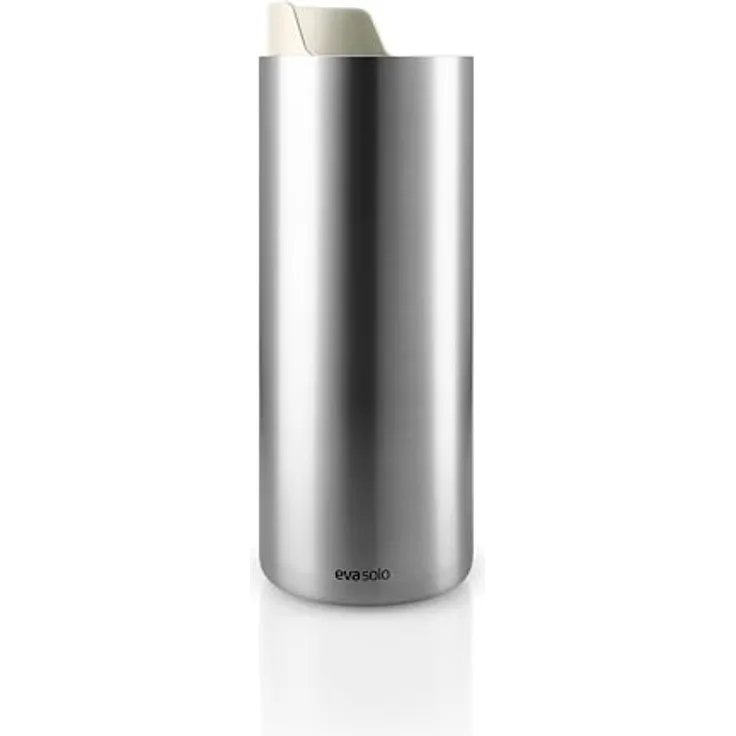 Eva Solo Urban To Go Cup 0,35 l, doppelwandiger Isolierbecher mit Vakuum, Edelstahl und Klickverschluss, Coconut