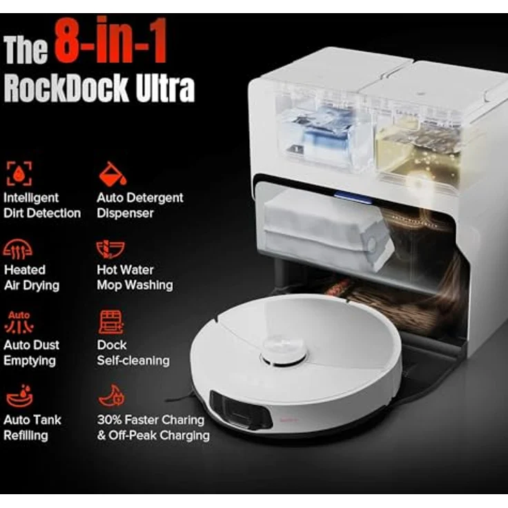 ROBOROCK S8 MaxV Ultra Saugwischroboter weiß – Bild 3