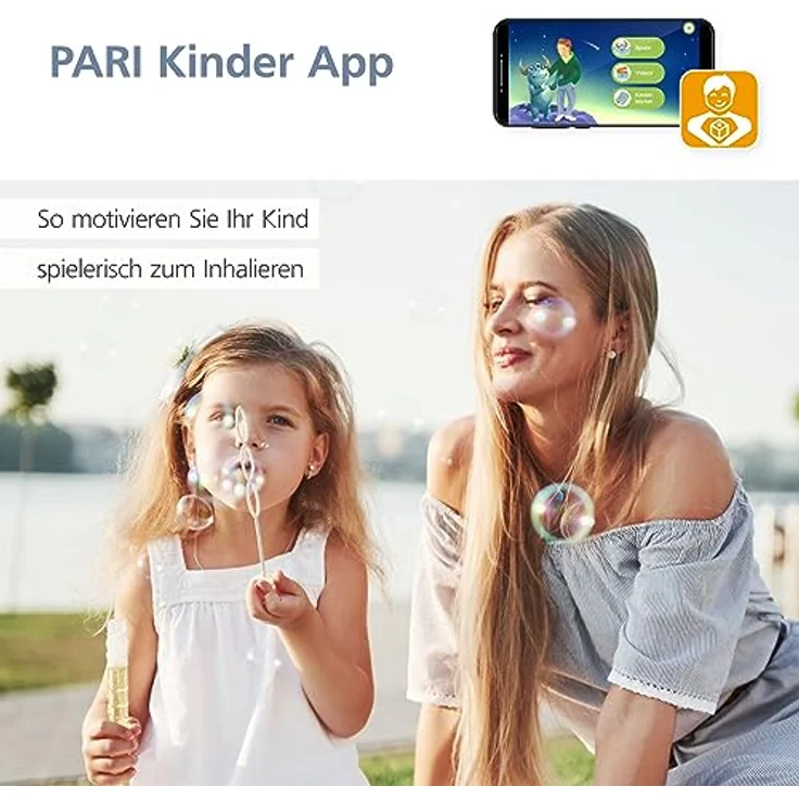 PARI Kindermaske soft mit Maskenstabilisator - Spiggy Inhalationsmaske für Kinder – Vernebler Maske für Ihr Inhalationsgerät BOY Zubehör – Bild 5