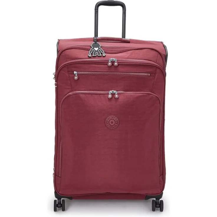 Kipling Basic New Youri Spin, 76 cm Trolley mit Dehnfalte, rot, 100% Polyamid