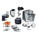 BOSCH Küchenmaschine MUM5935B Durchlaufschnitzler, Mixer, 1000 W, 3,9 l Schüssel, Fleischwolf, Kekspresse, Zitruspresse, silber
