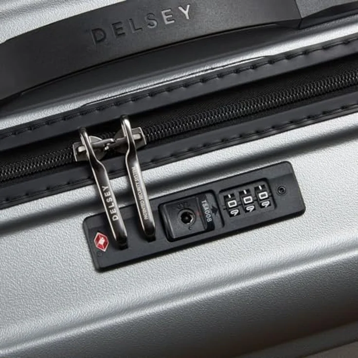 DELSEY Paris Trolley Case/Upright S, silberfarben, TSA-Schloss, 2 Jahre Garantie, 2-Rad-System – Bild 4