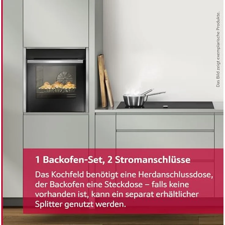 Neff Backofen-Set B1CCC0AK3 + T16SBN1L0, Einbau-Backofen mit CircoTherm®, 71 l Volumen, Elektrokochfeld mit 4 Kochzonen, Schwarz – Bild 18
