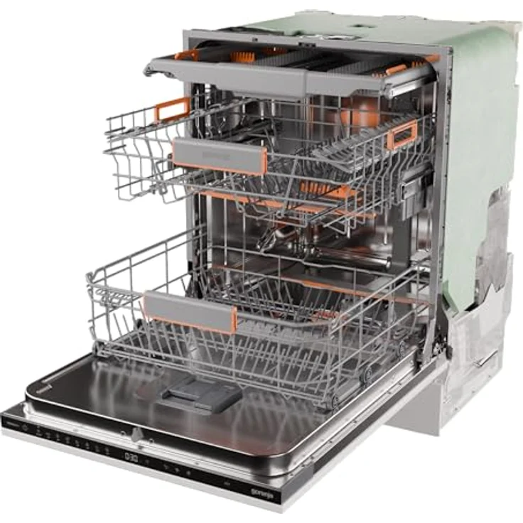 Gorenje GV663A66 Geschirrspüler, vollintegrierbar mit Nachtwäsche- & Gläserprogramm, Eco-Programm und automatischer Türöffnung, Aqua-Stop-Überlaufschutz – Bild 4