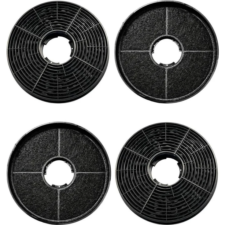 4er-Pack Aktivkohlefilter für Dunstabzugshauben, hohem Filterleistung, kompatibel mit Respekta MIZ0058, PKM CF130, Lamona HJA2480