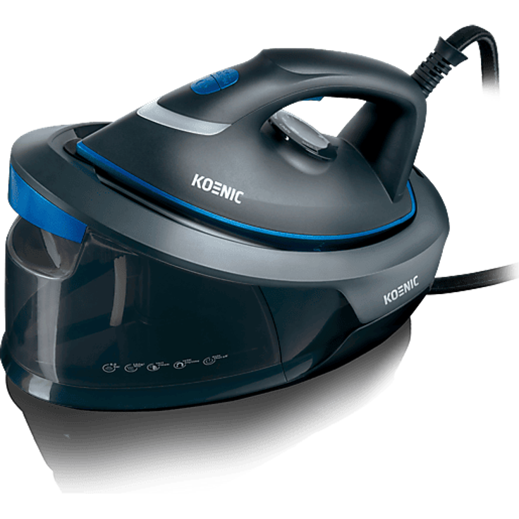KOENIC KST 81525 Dampfstation, 2200 Watt mit 8 bar Druck, 160 g/min Dampfleistung, Keramiksohle, 1,5 l Wassertank