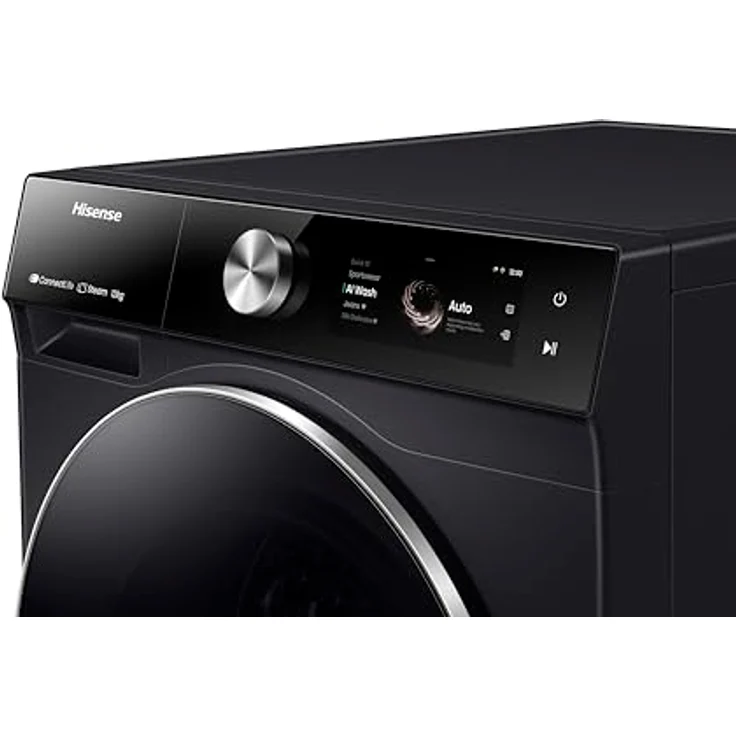 Hisense WF7S1247BB Waschmaschine Frontlader 12 kg 1400 RPM Schwarz, Inverter Motor, RainDrop Trommel – Bild 6