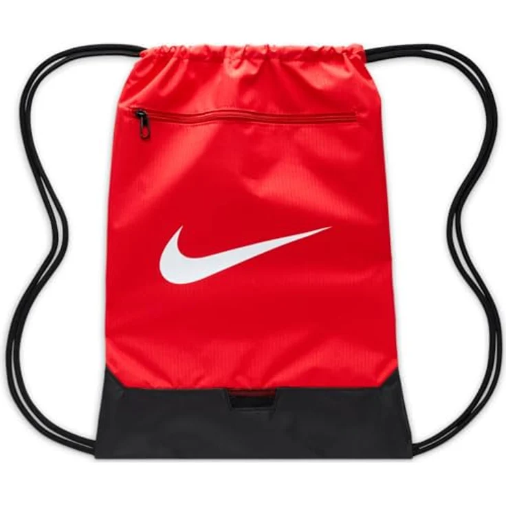 Nike Brasilia Sportbeutel NK BRSLA DRAWSTRNG - 18L, minimalistisches Design, recyceltes Polyester, Top-Loading – Bild 4