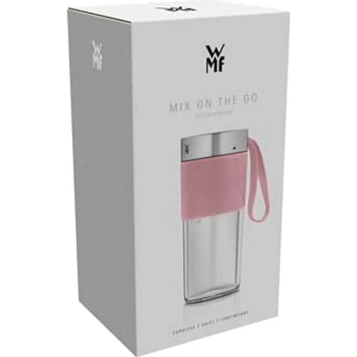 WMF Akku-Smoothie-Maker Küchenminis Mix on the Go, 50 W, pink, USB aufladbarer Personal Blender – Bild 14