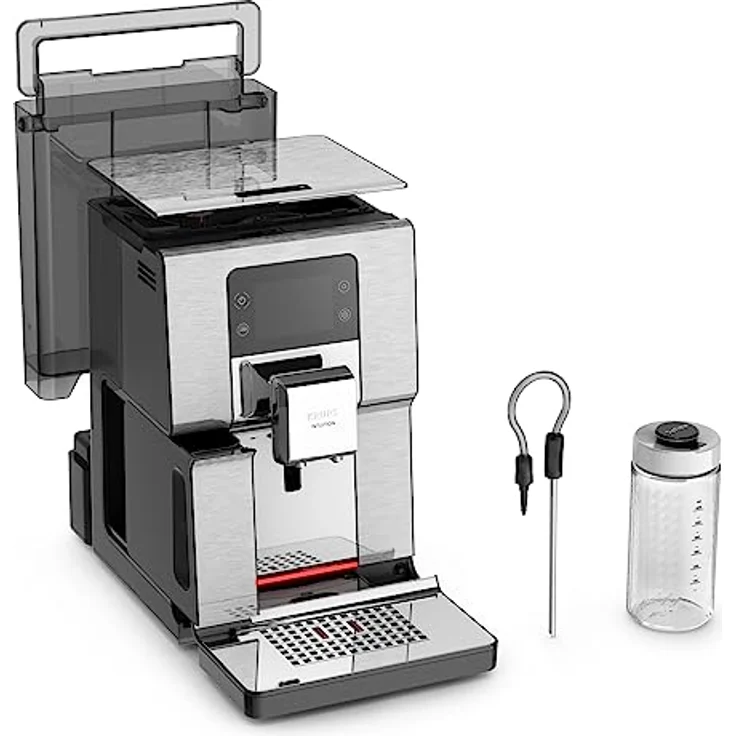 Krups EA877D Intuition Experience+ Kaffeevollautomat, 1550 W, schwarz silber – Bild 4