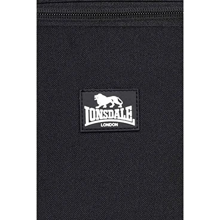 Lonsdale Bolney Freizeitrucksack, Rolltop Rucksack mit erweiterbarem Fassungsvermögen und gepolsterten Tragegurten, Schwarz – Bild 5