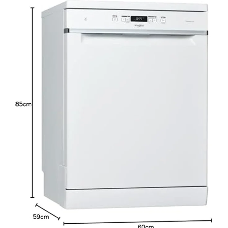 Whirlpool WFC3C42P, 60 cm Geschirrspüler mit 14 Gedecken, 42 dB, 8 Programmen und 6th Sense Timer, weiß – Bild 5