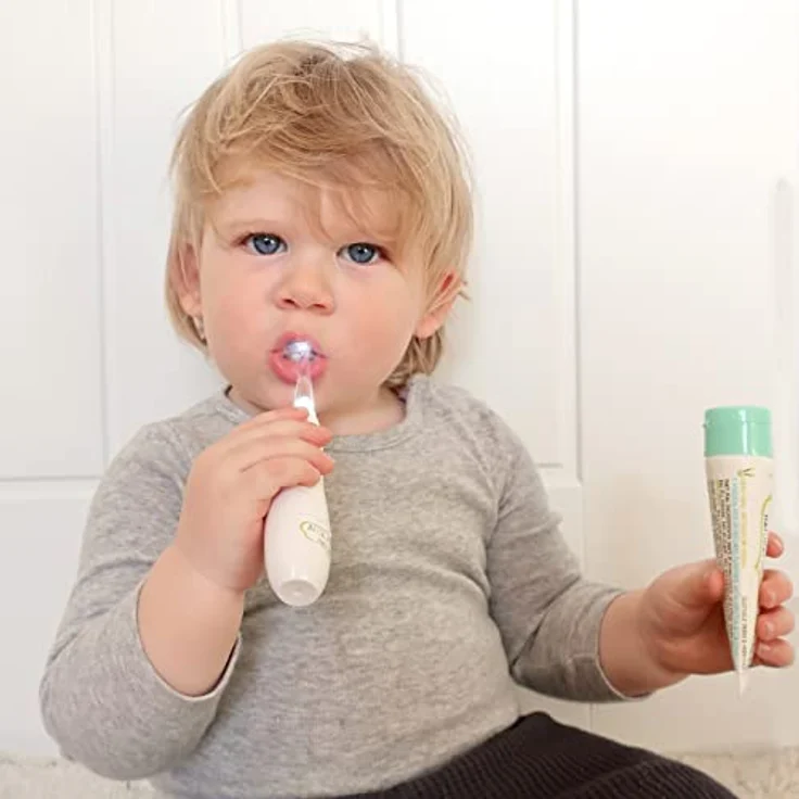 Jack N’ Jill Tickle Tooth, elektrische Zahnbürste mit Schalltechnologie für Kinder, sanfte Pflege und lustiges Design – Bild 5