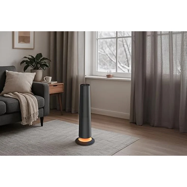 Fakir HT 1200 Turmheizlüfter, Heizlüfter mit effizienter Heizleistung, grau – Bild 2