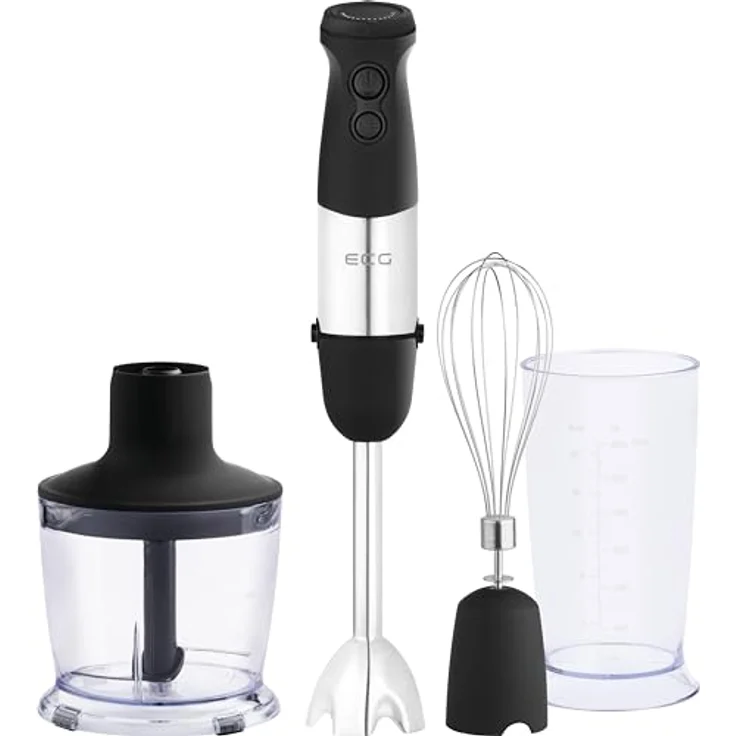 ECG RM 750 Stabmixer mit 2 Geschwindigkeitstasten Soft-Touch und 750 W Leistung, Schwarz – Bild 2