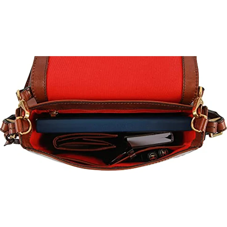 THE BRIDGE Umhängetasche Pearldistrict Satteltasche 1227, Saddle Bag, handmade Italian craftsmanship – Bild 6