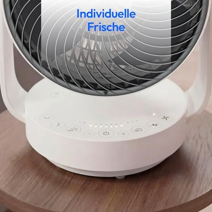 MEDION P20 DF Tischventilator, sehr leise mit 26 Dezibel, 7 Geschwindigkeitsstufen, oszillierend, mit Fernbedienung und Timer, für Schlafzimmer & Wohnzimmer – Bild 5
