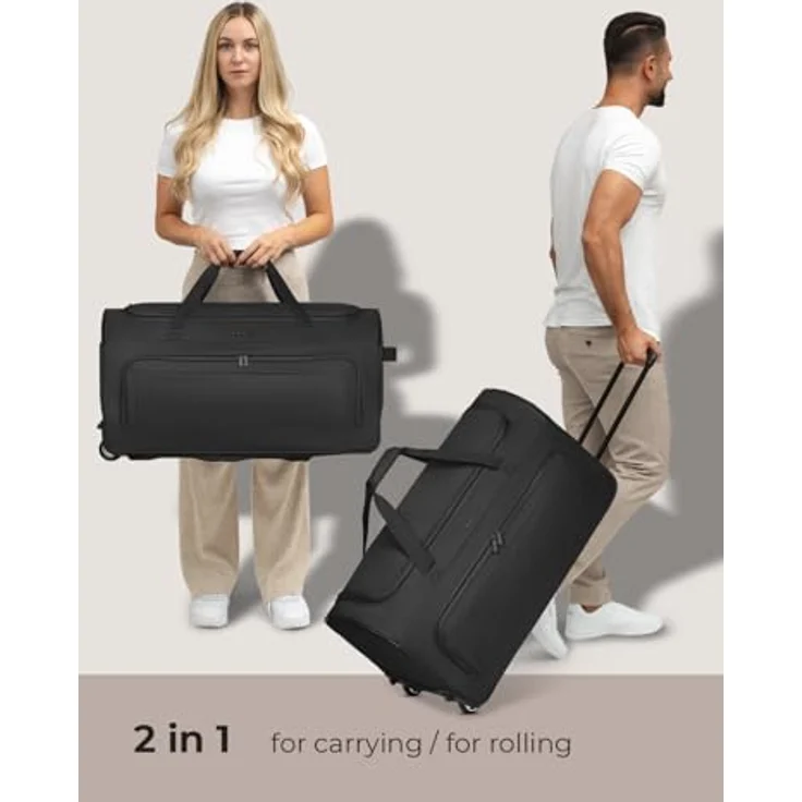 Redolz Duffle Essentials 2 Rollen Reisetasche 71 cm black – Bild 3