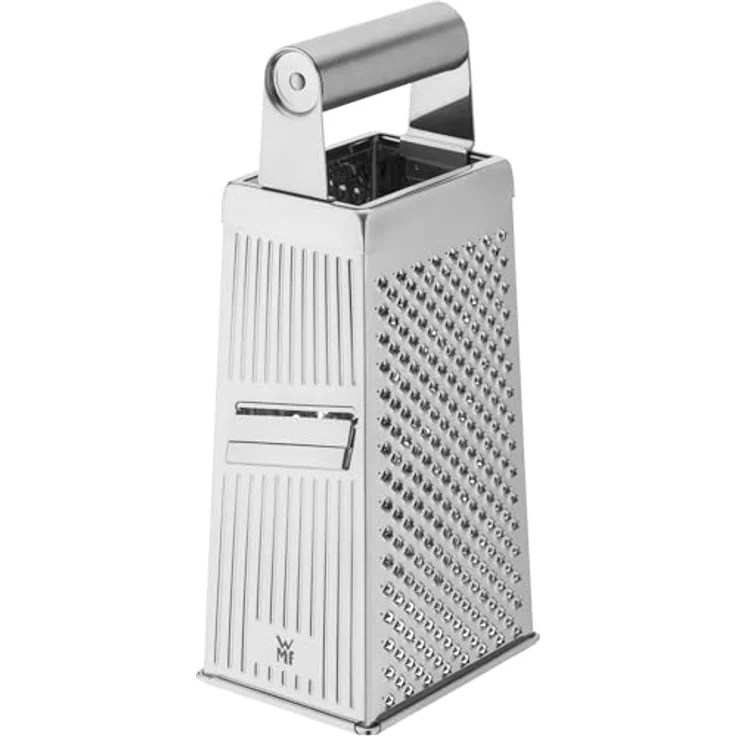 WMF Vierkantreibe, 8 x 24 cm, Reibe Edelstahl, 4 Reibeflächen, ideal als Kartoffelreibe, Gemüsehobel, Cromargan Edelstahl, spülmaschinengeeignet – Bild 6