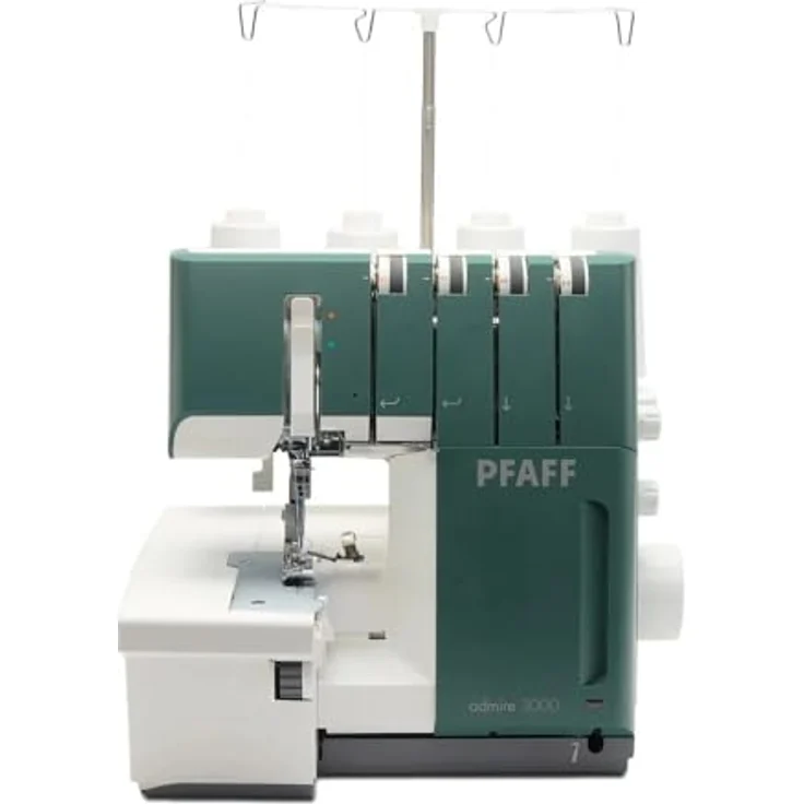 PFAFF Overlock-Nähmaschine admire 3000, 4 Fäden & 16 Stiche, LED-Ausleuchtung, gleichmäßiger Differentialtransport, bis zu 1500 Stiche/Minute – Bild 1