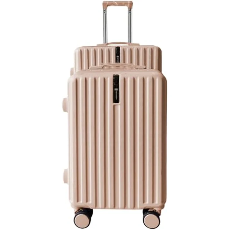 NTK-Collection Kofferset Leandra 2-teilig Hartschalenkoffer mit Rollen, Teleskopgriff und Zahlenschloss, Rosa – Bild 1